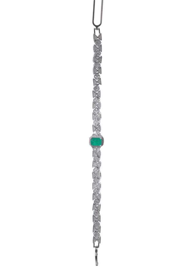 2 Carat Emerald Bracelet 06504 - 图片 5