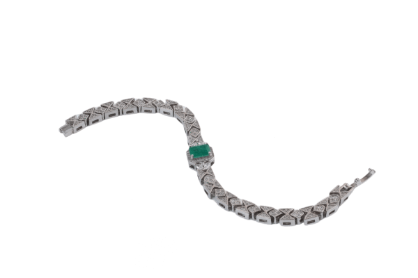 2 Carat Emerald Bracelet 06504 - 图片 4