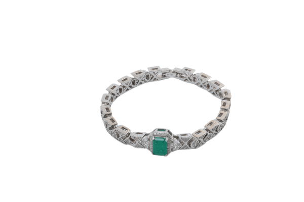 2 Carat Emerald Bracelet 06504