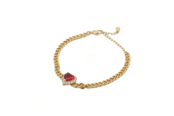 Ruby Heart Deluxe Bracelet 31768