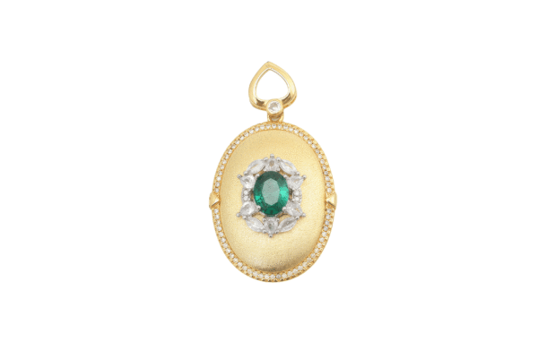 3 Carat Emerald Pendant 078104
