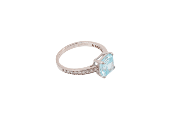 Sri Lanka Aquamarine Square Ring3172517