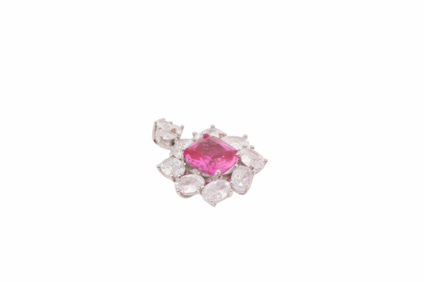 4 Carat Paparacha Pendant 07876 - 图片 5