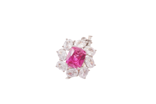4 Carat Paparacha Pendant 07876 - 图片 2