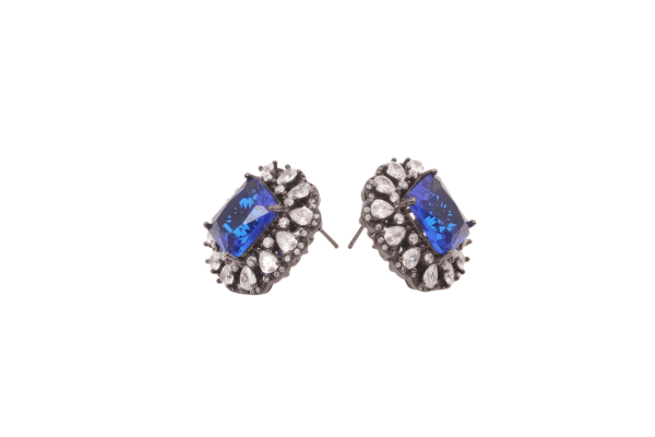 Sapphire Deluxe Stud Earrings 06521 - 图片 6
