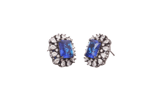 Sapphire Deluxe Stud Earrings 06521 - 图片 7