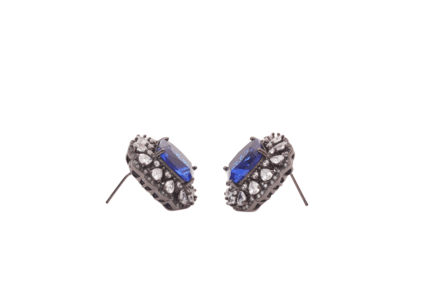 Sapphire Deluxe Stud Earrings 06521 - 图片 2