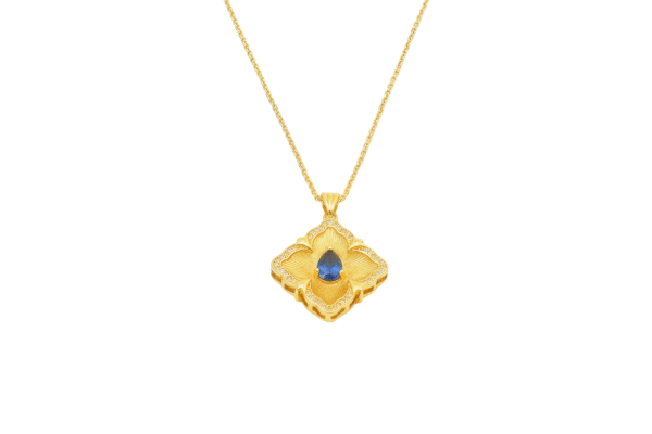 Sapphire necklace 078112 - 图片 6