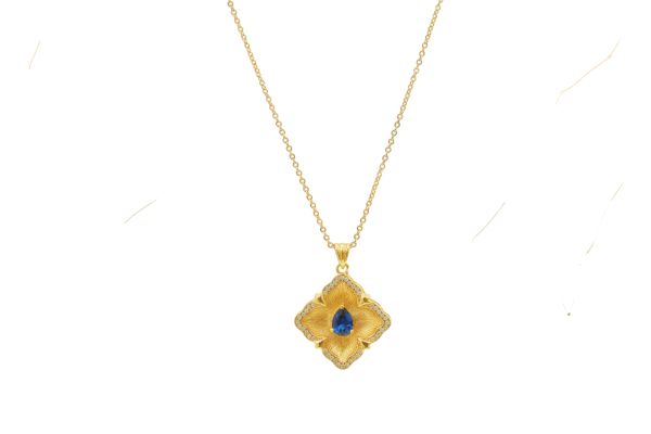 Sapphire necklace 078112 - 图片 3