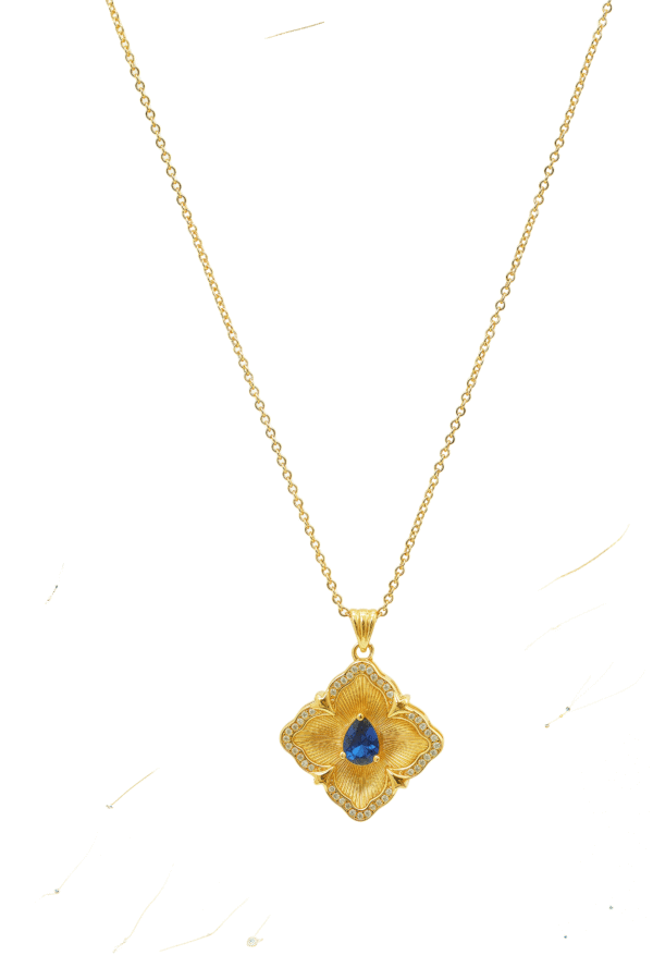 Sapphire necklace 078112