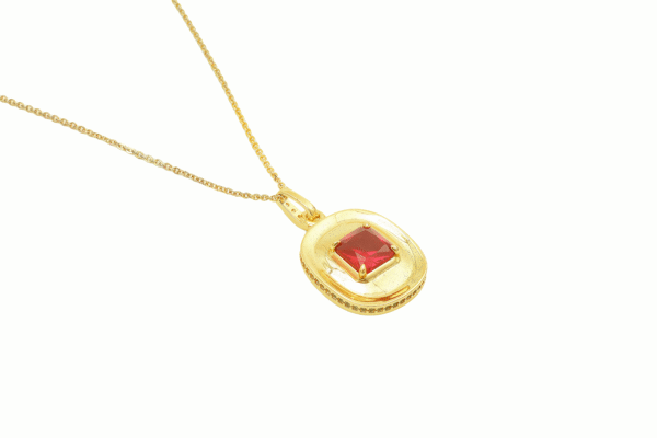Ruby Necklace 07829 - 图片 2